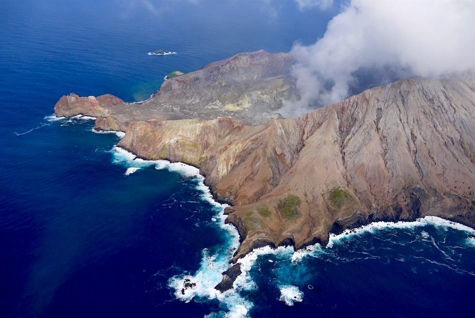 White Island Flug von Whakatane über den einzig aktiven Vulkan White Island - Neuseeland Nordinsel