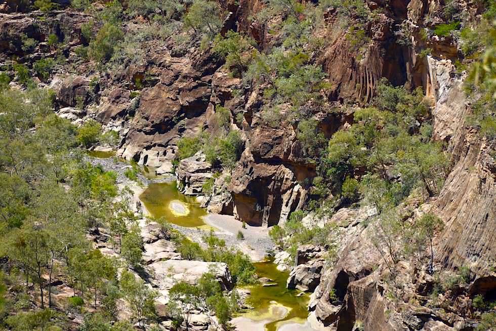 Porcupine Gorge & Creek vom Lookout gesehen - Outback Queensland