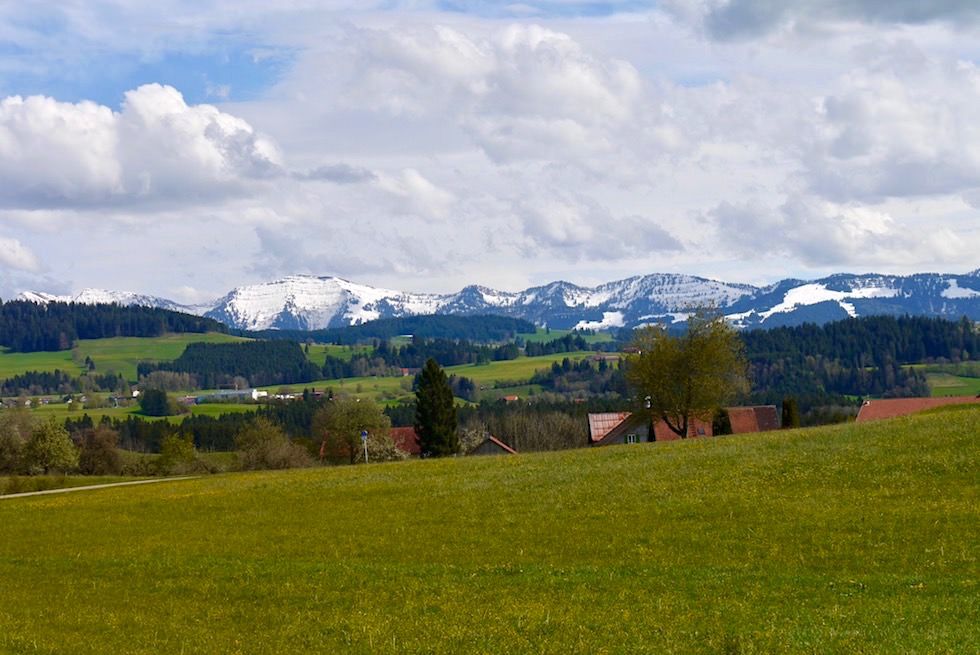 Radrundweg Allgäu - Grandiose Ausblicke nach jeder Steigung in der Nähe von Lindenberg - Bayern