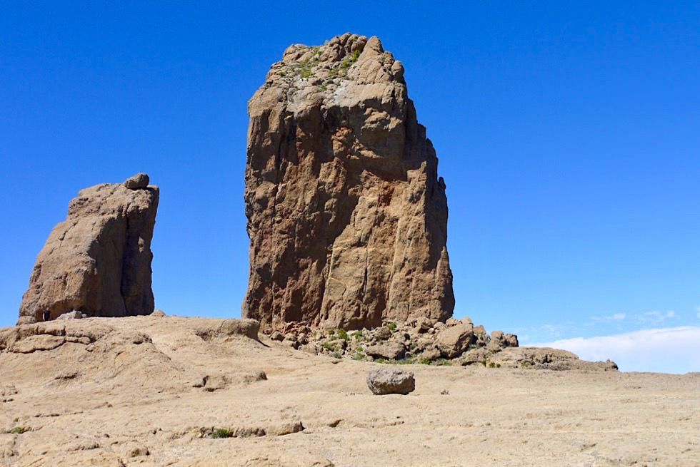 Am Ziel der Roque Nublo Wanderung: Roque Nublo & Roque Rana - Gran Canaria