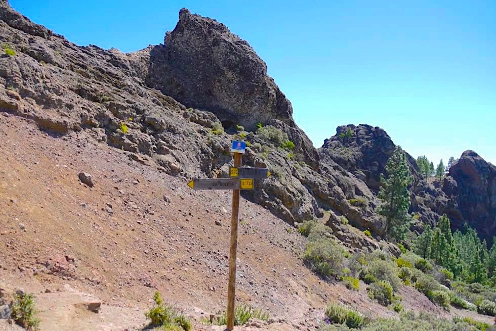 Roque Nublo Wanderung - Wegkreuzung - Gran Canaria