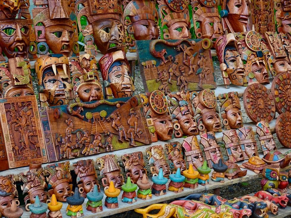 Chichen Itza - Verkaufsstände & Kunsthandwerk auf dem Gelände - Yukatan - Mexiko
