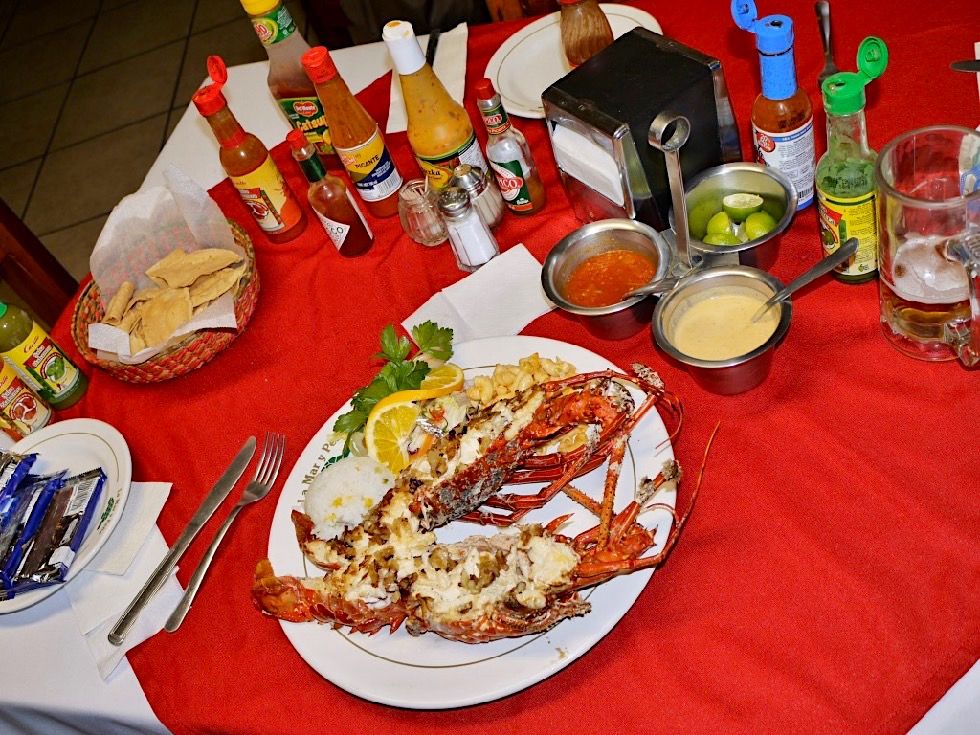 La Paz Baja California - Frischer gefangener Hummer zum Abendessen: besser geht nicht - Mexiko