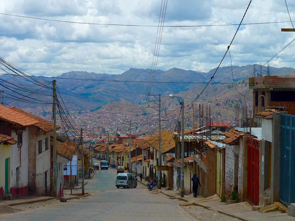 Blick auf Cusco Straßen - Peru