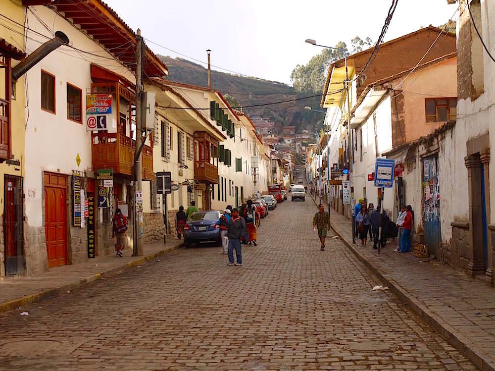 Abgelegene Straßen im Zentrum von Cusco - Peru